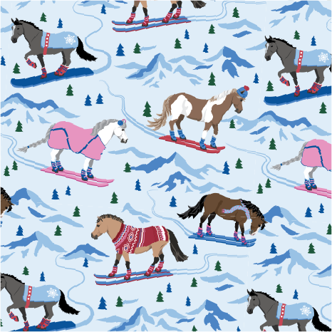 Snow Ski Ponies