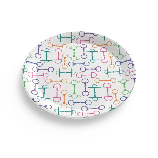 Colorful Horse Bits Party Plate
