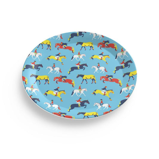 Hunter Jumper Primary Colors Party Plate