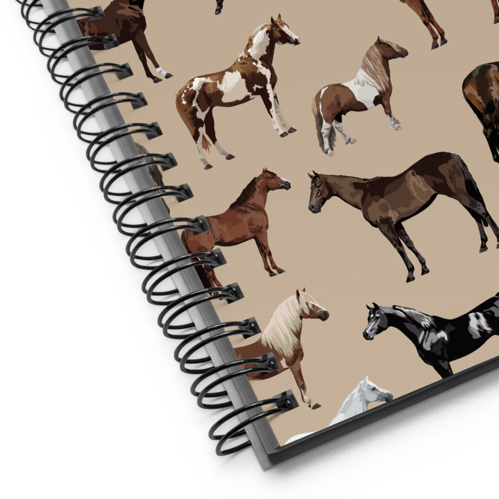 Horse & Pony Breeds Spiral Notebook