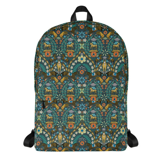 Wild Equestrian Blooms Backpack