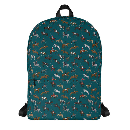 Horse Sports Pattern Backpack