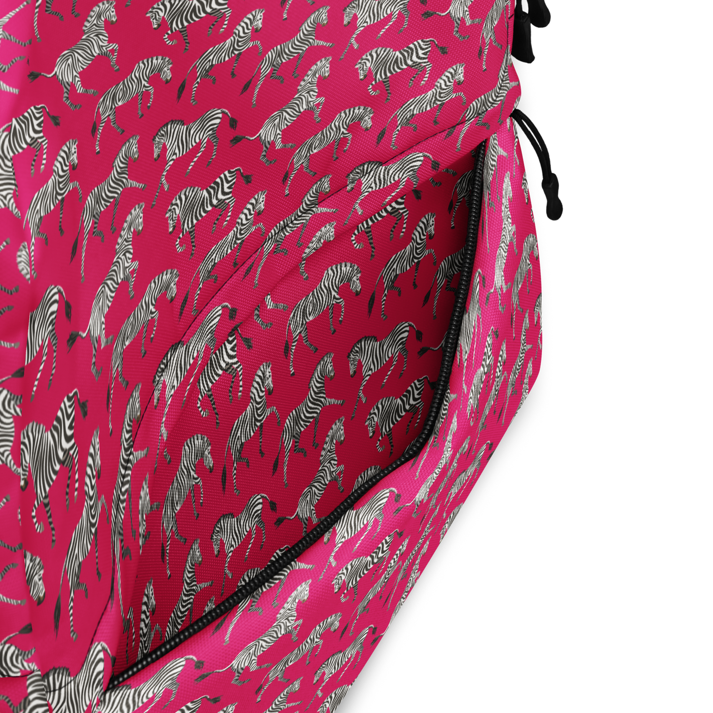 Zebra Dressage On Hot Pink Backpack