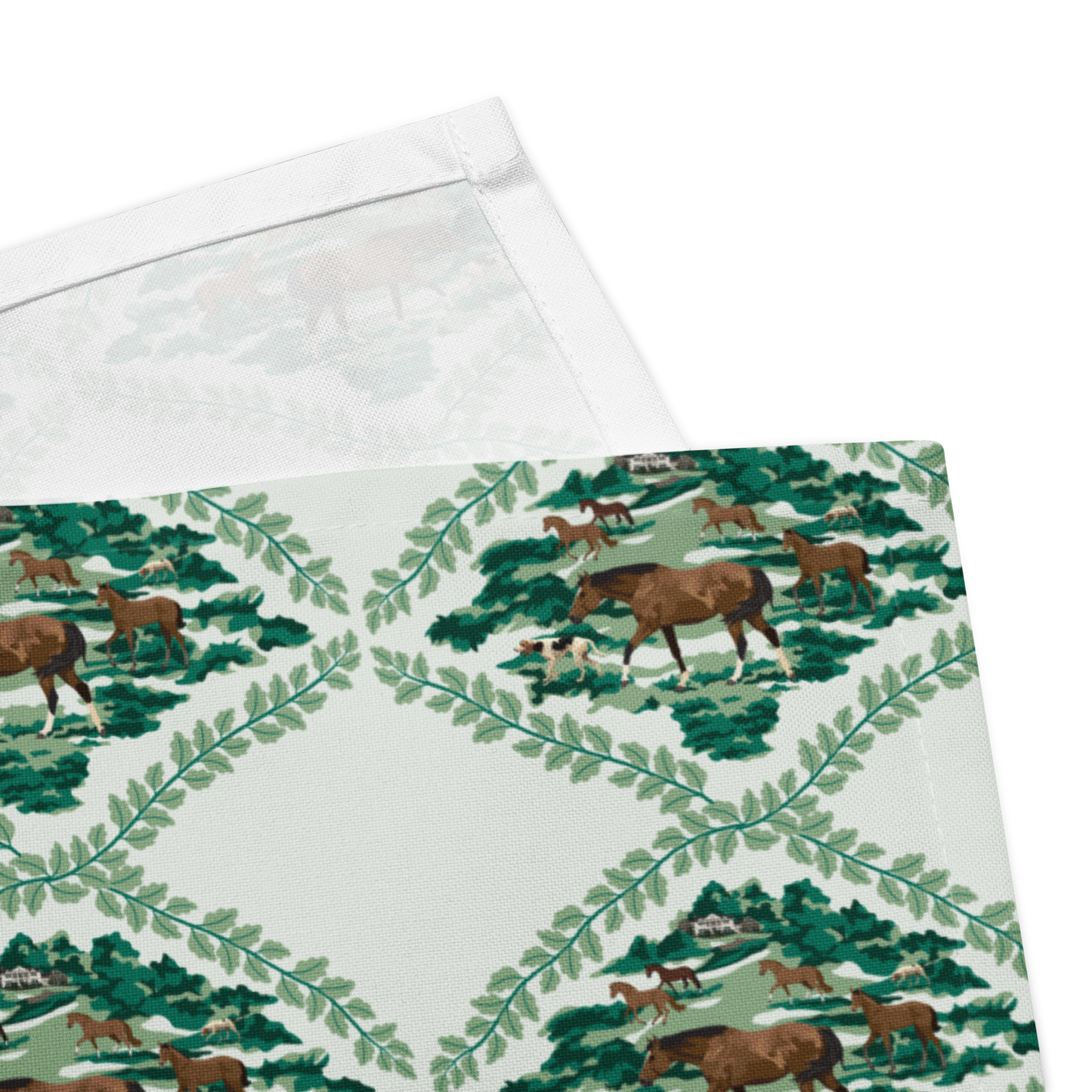 Classic Equestrian Garden Cloth Napkin Set