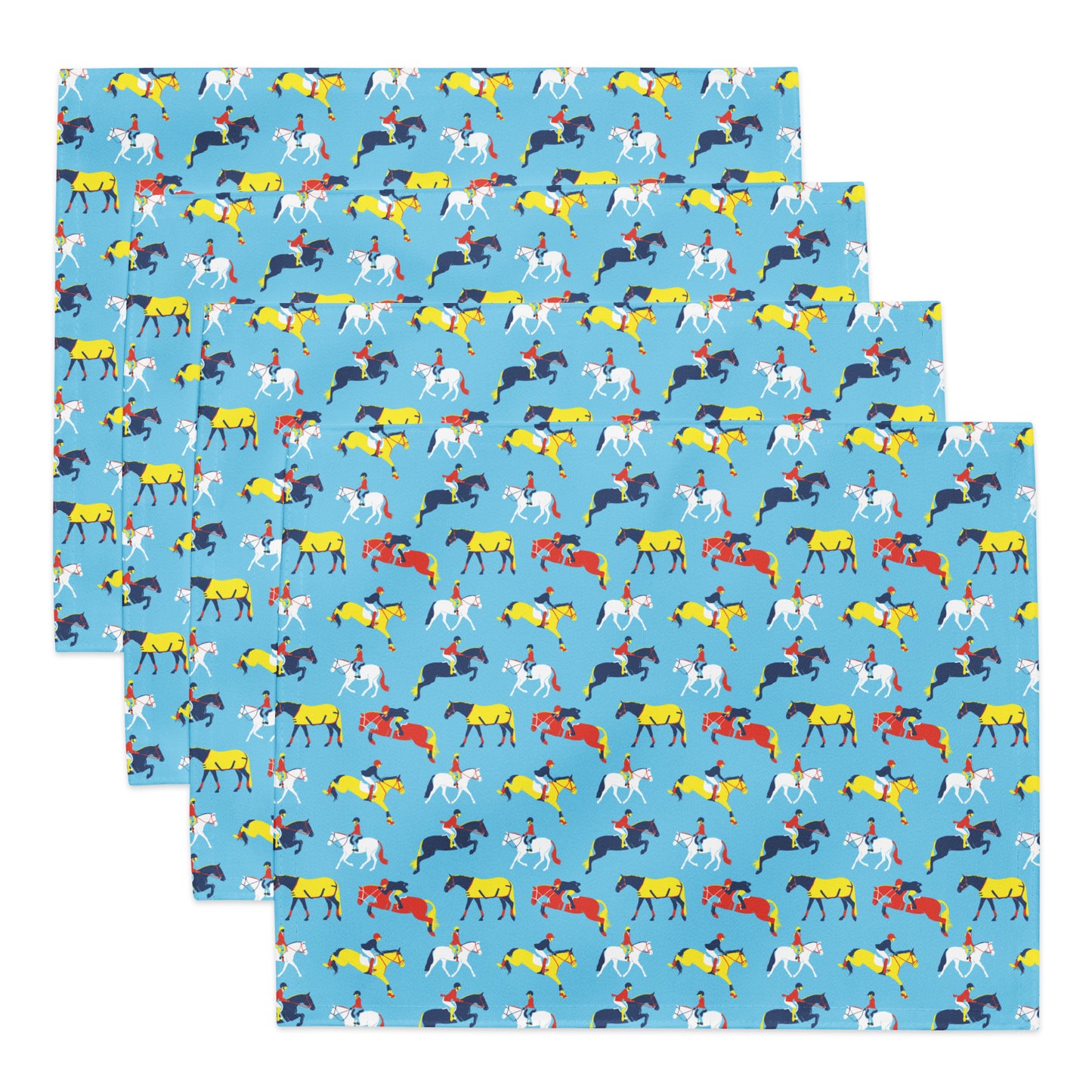 Hunter Jumper Primary Colors Placemat Set