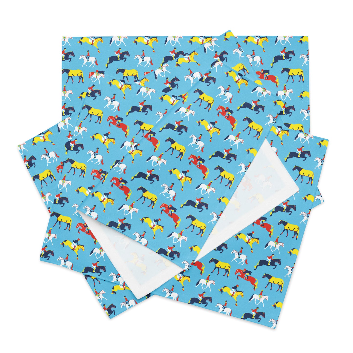 Hunter Jumper Primary Colors Placemat Set