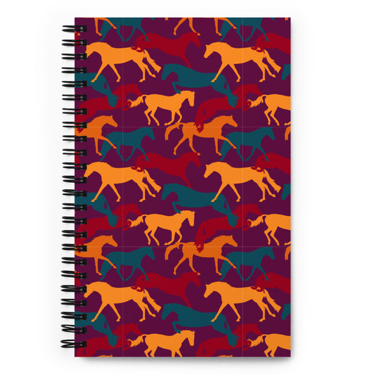 Horse Silhouettes Spiral notebook