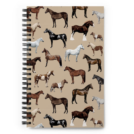 Horse & Pony Breeds Spiral Notebook