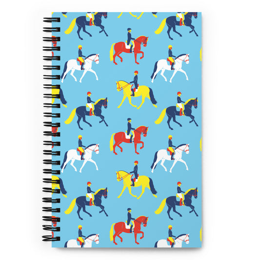 Dressage Primary Colors Spiral Notebook