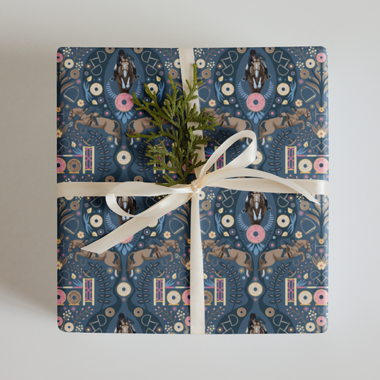 Derby & Donuts Wrapping Paper Sheets