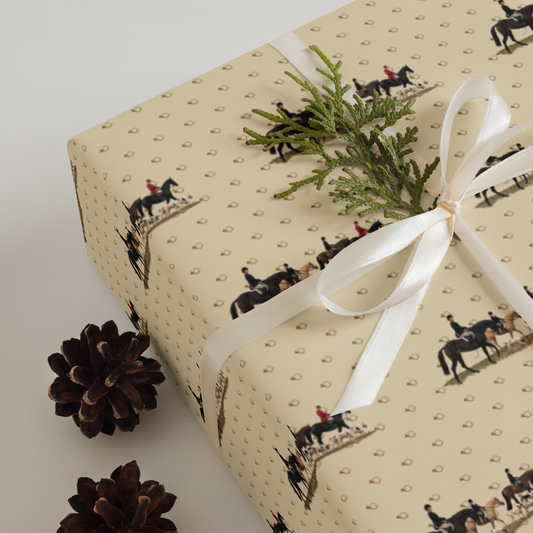Fox Hunt Wrapping Paper Sheets