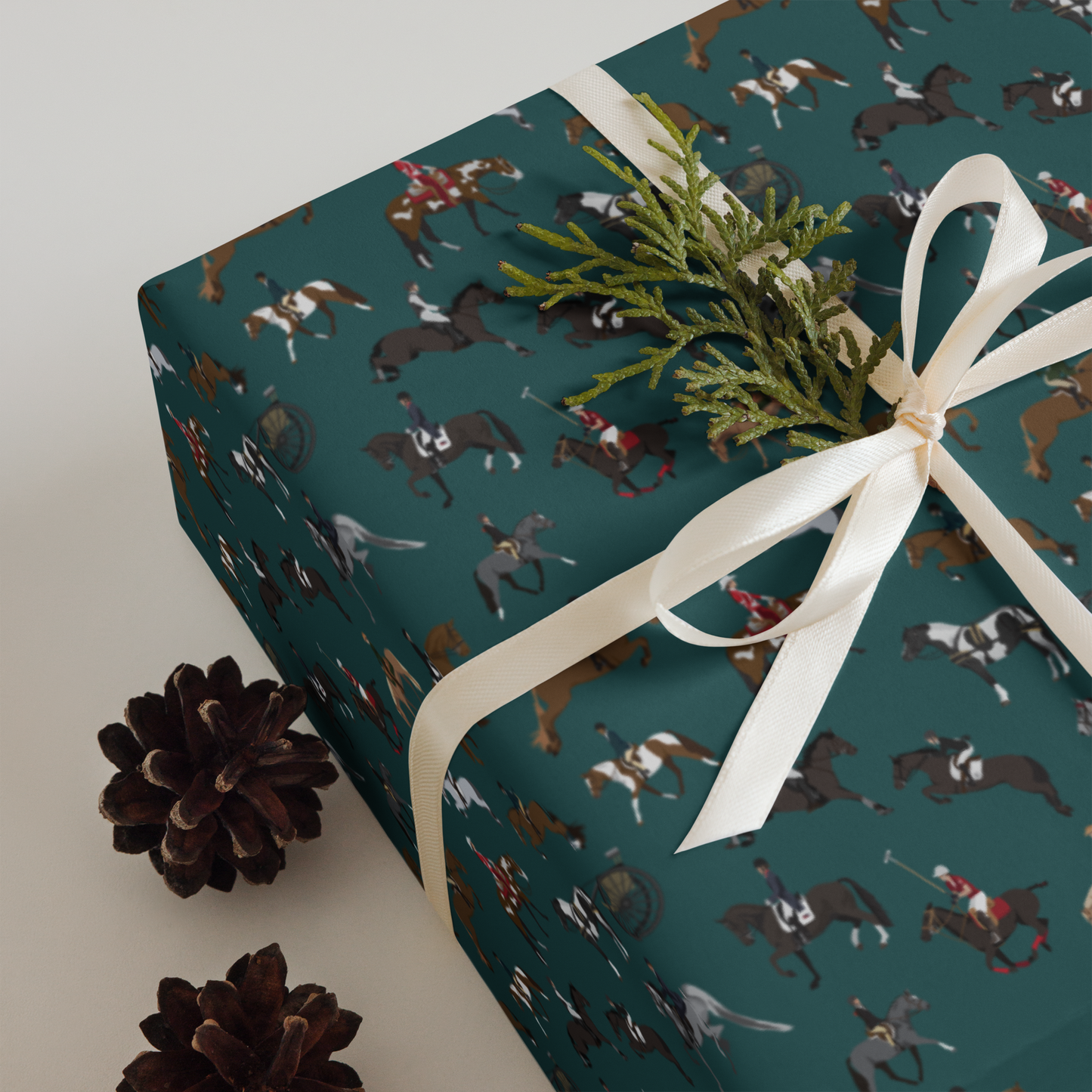 Horse Sports Wrapping Paper Sheets