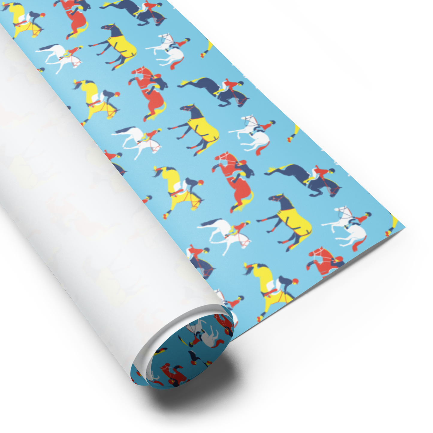 Hunter Jumper Primary Colors Wrapping Paper Sheets