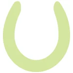 Light green Horse Shoe
